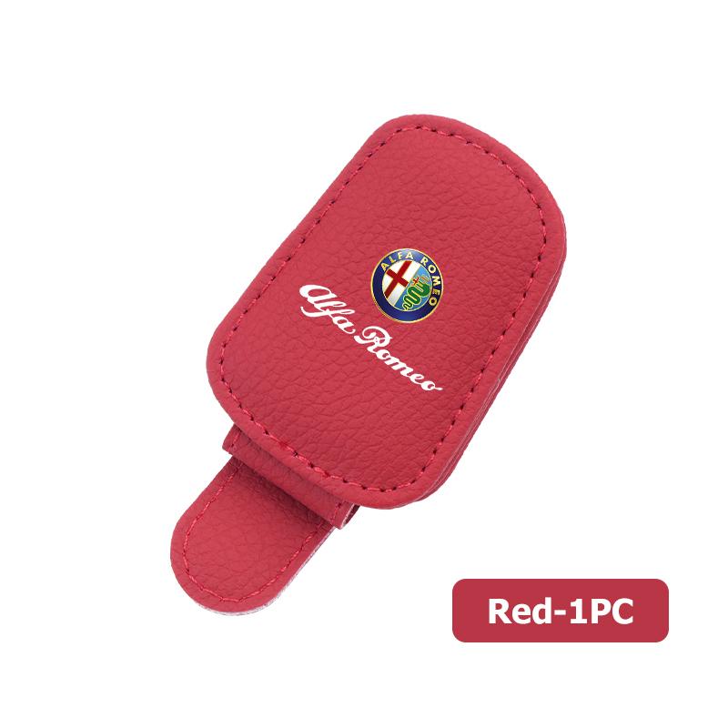 AGW1 Magnetic Car Glasses Holder Sunshade Platep Card Ticket Clip For Alfa Romeo 159 Giulietta Giulia 147 Mito 156 159 166 GT Stelvio