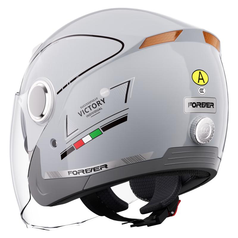 PERMANENT 3C Certified 3/4 Helmet for Electric/Motorcycles