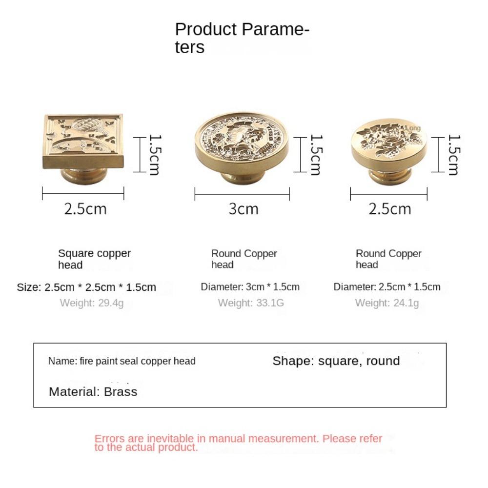 Antique Metal Wax Seal Stamp Replace Head Sealing Wax Stamp Replace Head  Scrapbook