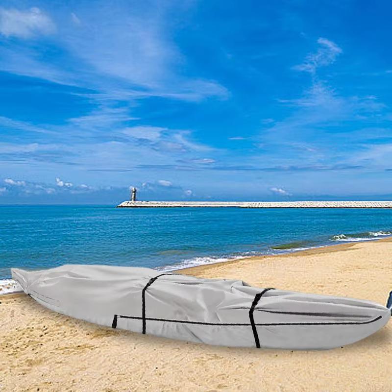 For Canoe Kayak Full-Cover Boat Protection Dustproof Canoe Cover Water Sports Full Coverage Fishing Boat Cover 420D Oxford Cloth