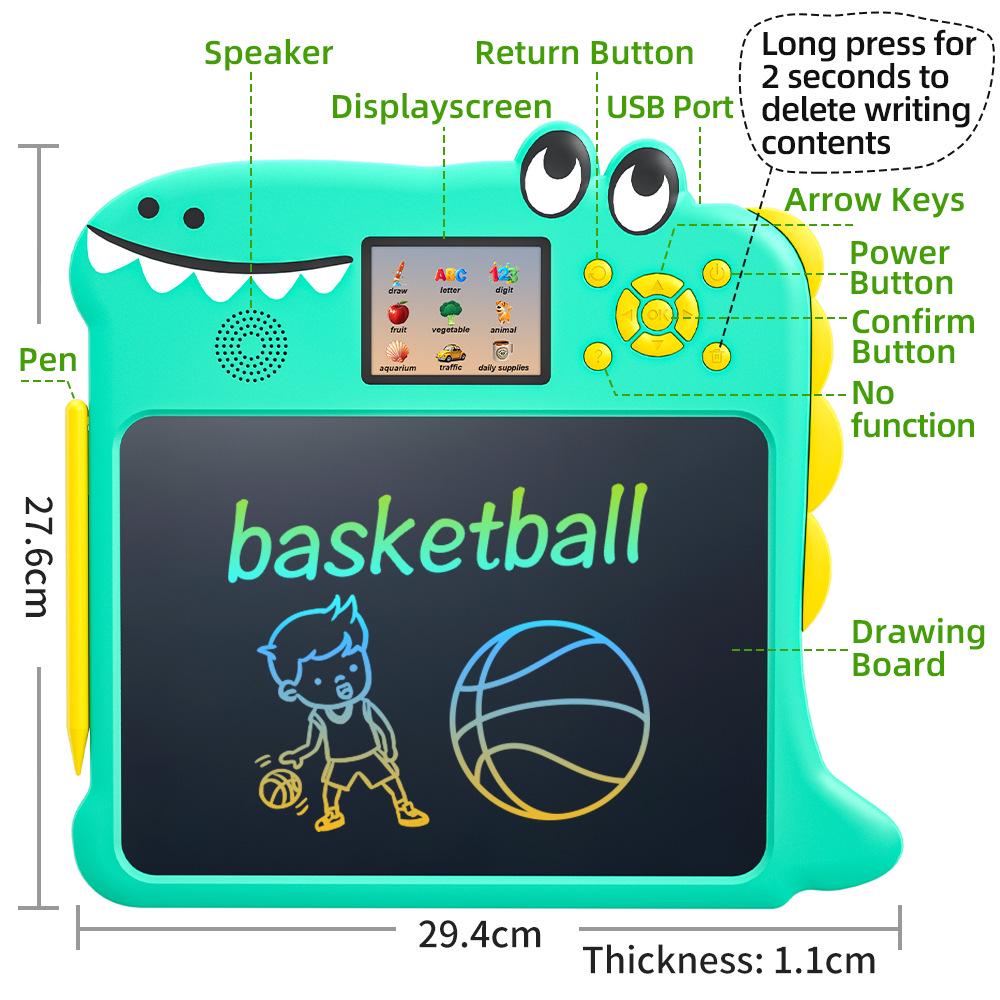 Kids Learning Machine: Pinyin, English, Numbers, Poetry, Electronic Drawing & Writing Board