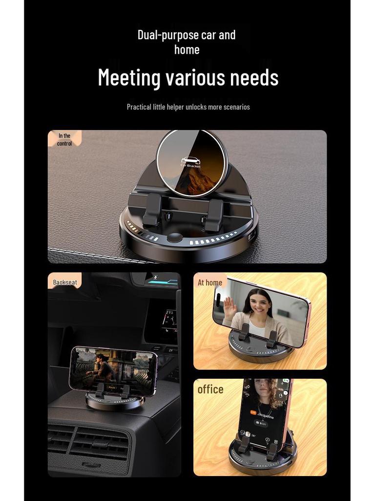 2025 Anti-Shake Wireless Car Phone Holder for Dashboard Navigation