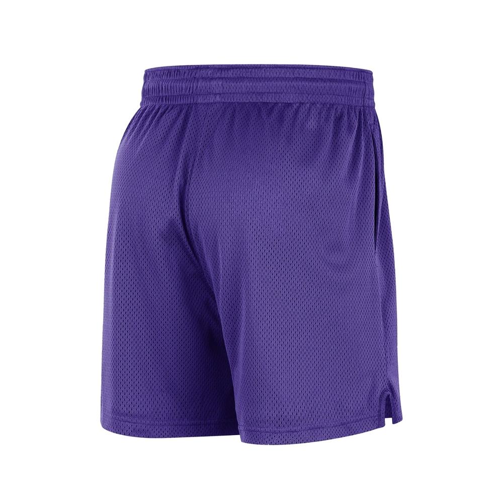 New Nike Los Angeles Lakers Basketball Shorts Men's All Over Purple DX9700-504