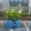 Creative denim shorts flower pot, unique resin statue, suitable for home balcony decoration garden garden ornament
