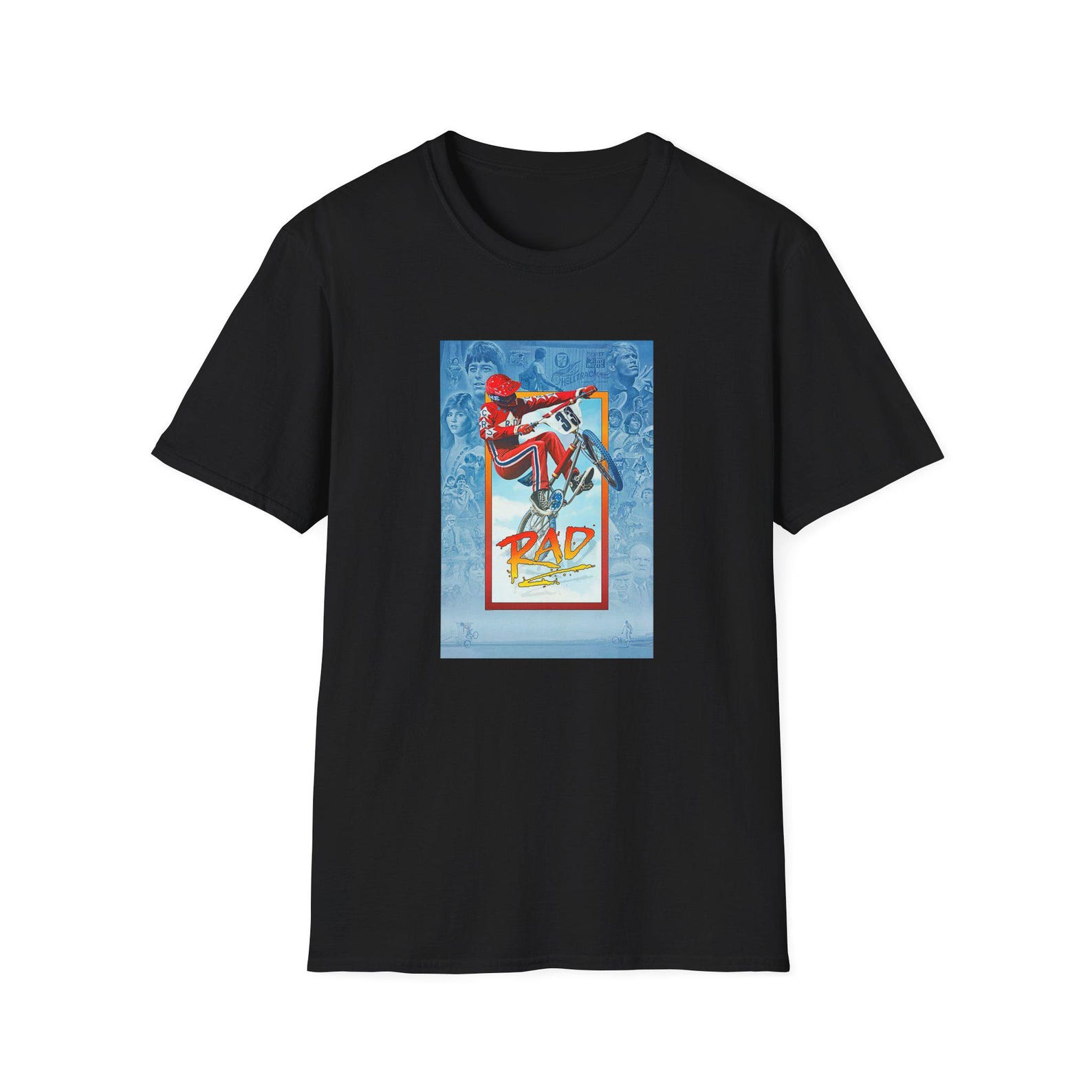 Rad Movie shirt - Unisex Softstyle 80s Movie Rad T shirt oldschool bmx 80 s bmx Rad shirt Rad Movie bmx inspired T shirt S