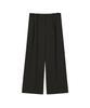 VIVABROWN 85-Viva013 [Neutral] Fluid Double-Pleat Wide Pants Black