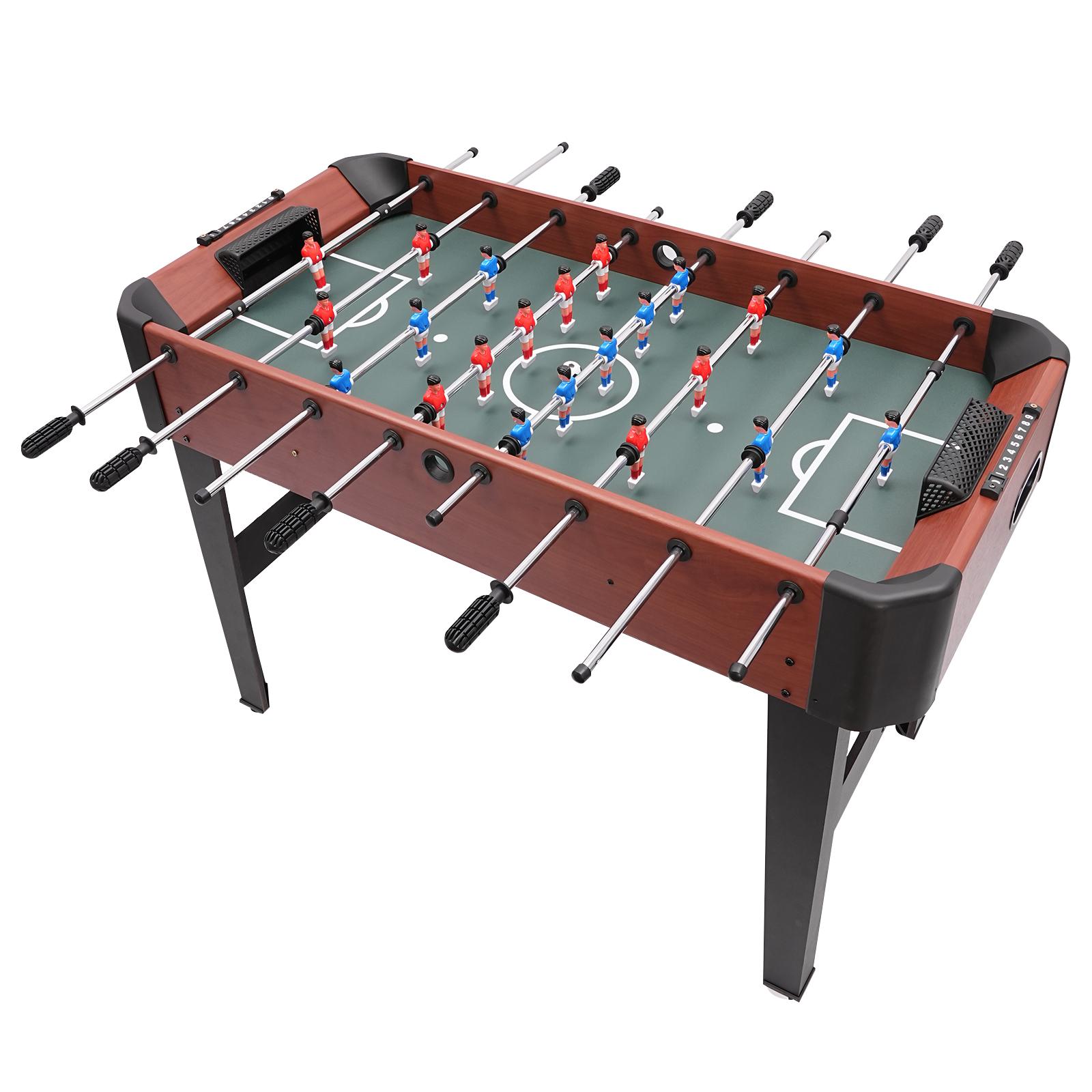 Family Arcade Foosball Table - 47.2in Competition Size, 8-Rod Soccer Game for Indoor Game Room чёрный