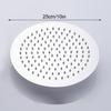 Stainless Steel Ultra-thin Shower Head with Awning 12/10/8 Inch Rain Shower Head Chrome-plated Round and Square Shower Awning