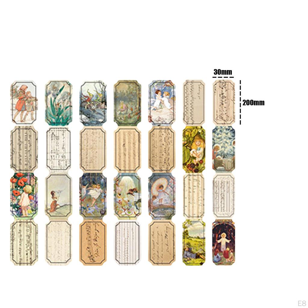 Vintage Stickers, Decoupage Stickers Antique Journal for DIY Crafts Journals