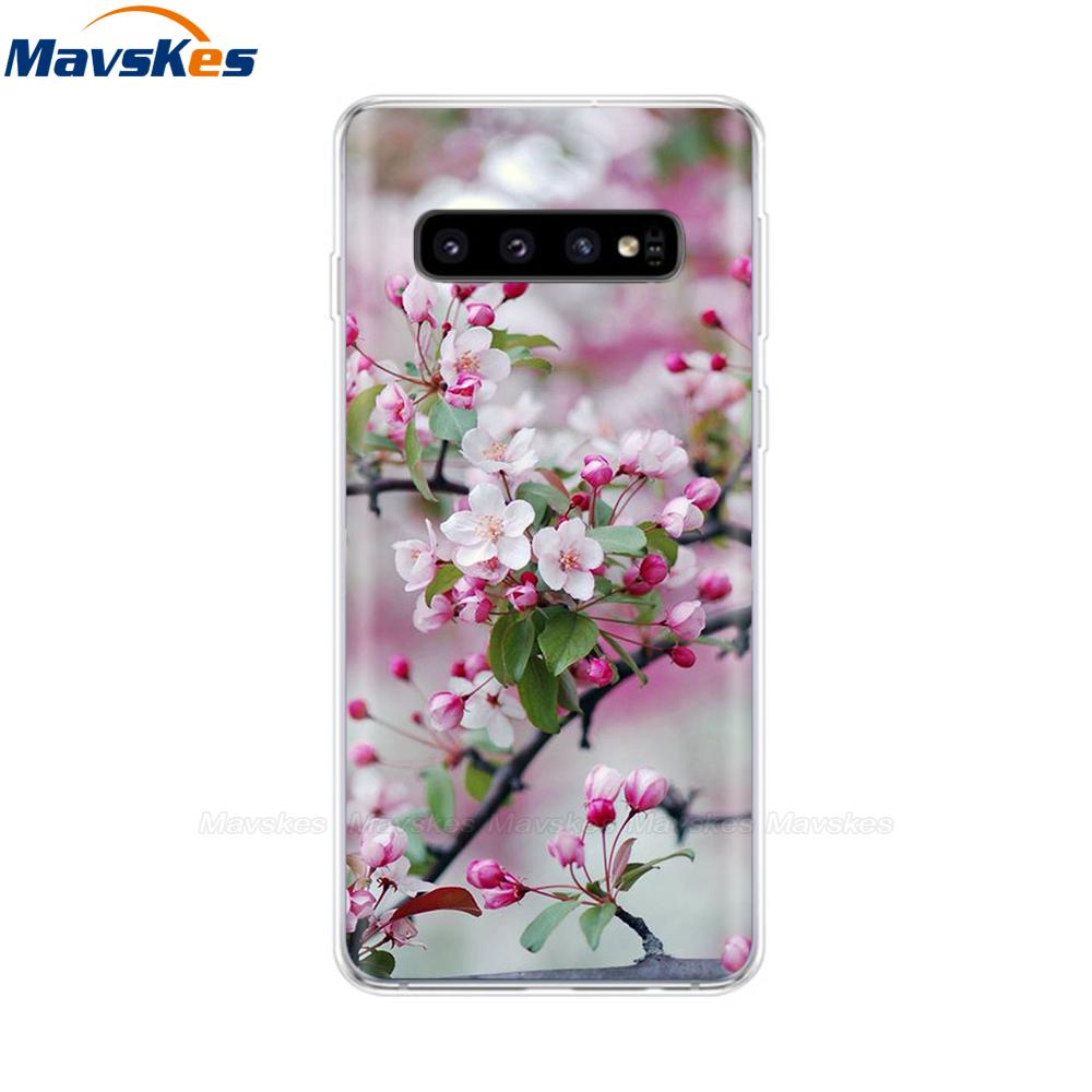 La più recente custodia stampata in TPU per Samsung Galaxy S10 S10 + Coperture del telefono per Samsung S10 Plus S10e Custodie Cover posteriore Paraurti Fundas Coque
