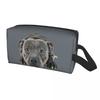 Travel Peeking Dog Jack Russell Terrier Toiletry Bag Portable Cosmetic Makeup Organizer for Women Beauty Storage Dopp Kit Box