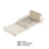 Compact Adjustable Kitchen Dish Drying Rack Countertop Small Space Iron Utensil Organizer With Cutlery Holder