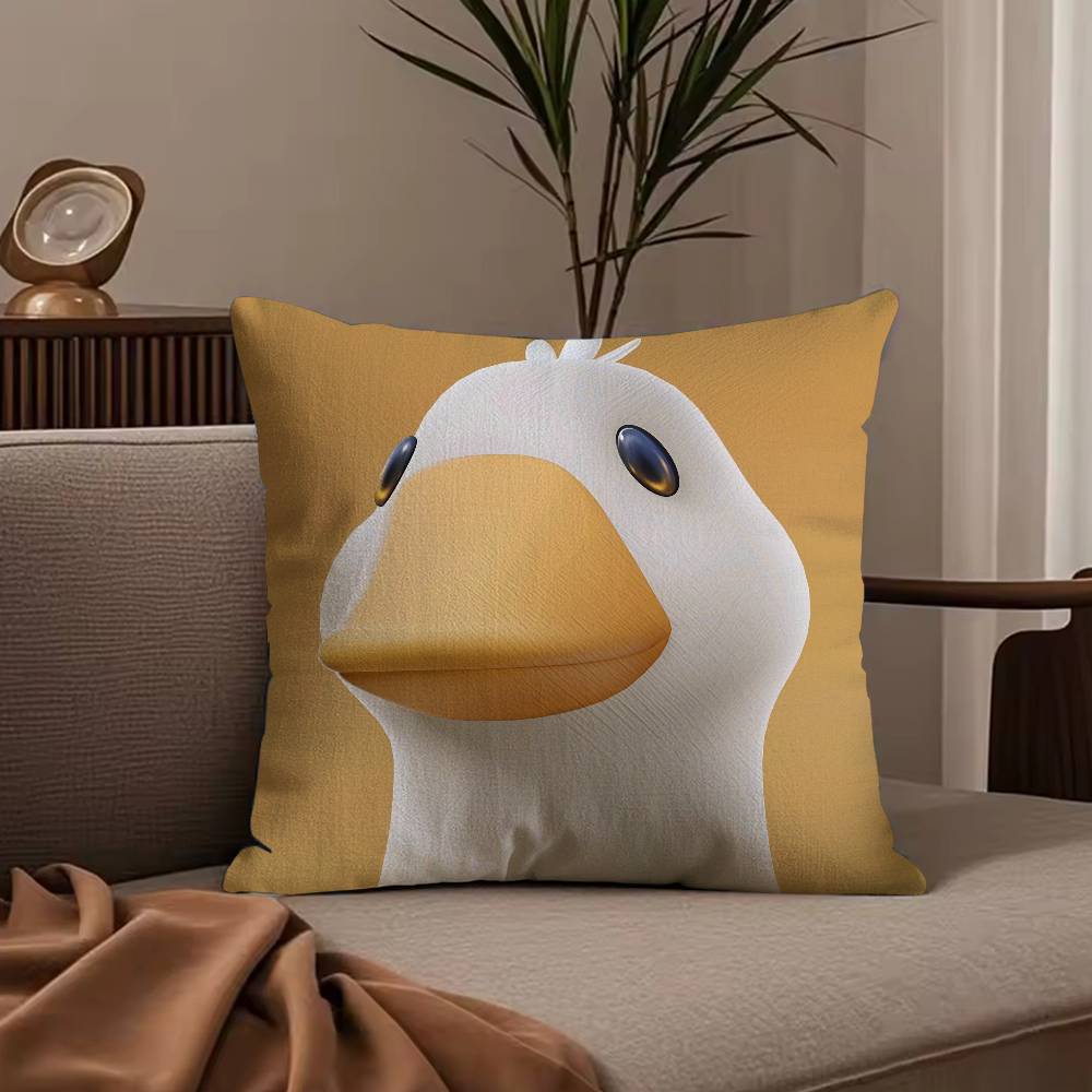 Kwaii Anime P-Party Animals Pillow Case Anti-dustmite Pillowcase Invisible zipper silky short plush Sofa cushion cover