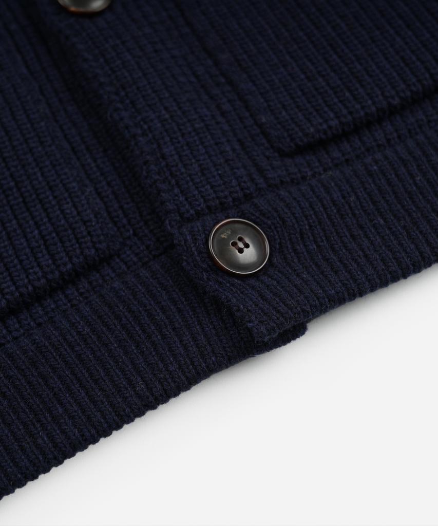 Frizmworks Ultra Heavyweight Collar Cardigan _ Navy