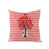 Valentine's Day Pillowcase Linen Print Home Living Room Sofa Cushion Cover Bedroom Bedside Pillowcase