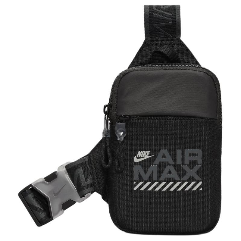 

Сумка-слинг Nike из нейлона, сумка через плечо, обычная, унисекс, черная и светоотражающее серебро, повседневная, HF6994-010