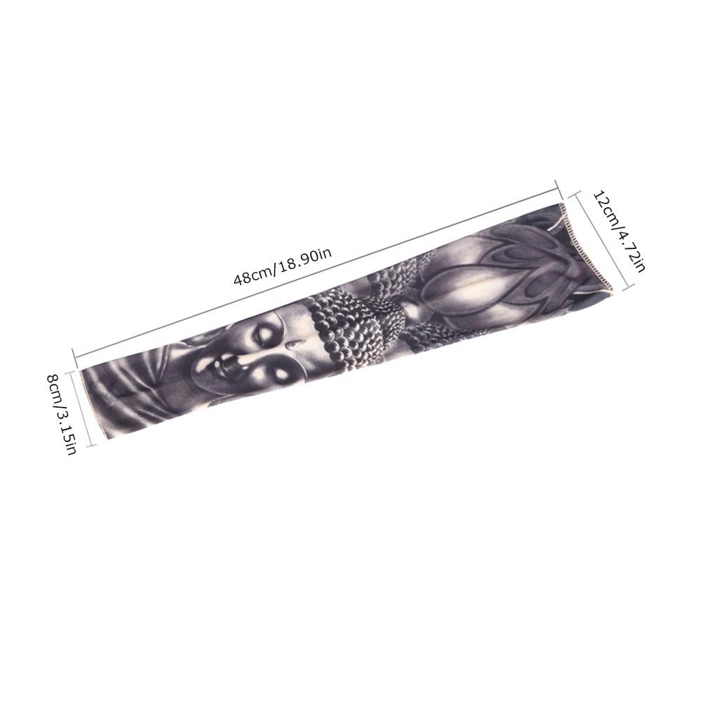 1 Pcs UV Protection Temporary Tattoo Print Sleeves Arm Warmer Outdoor Temporary Fake Tattoo Arm