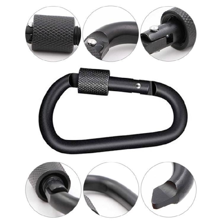 D Rings Buckle Keyring Camping Mountain Hanging Buckle Snap Hook Travel Outdoor