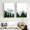 Foggy Forest Wall Art Canvas Painting Scandinavian Poster and Print Nature Landscape Nordic Decoration Picture Modern Home Decor
