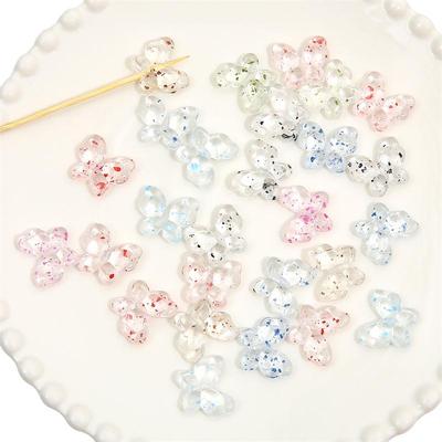 Perline Acriliche Farfalla Stile Concavo Accessori Fiori di Ciliegio Secchi