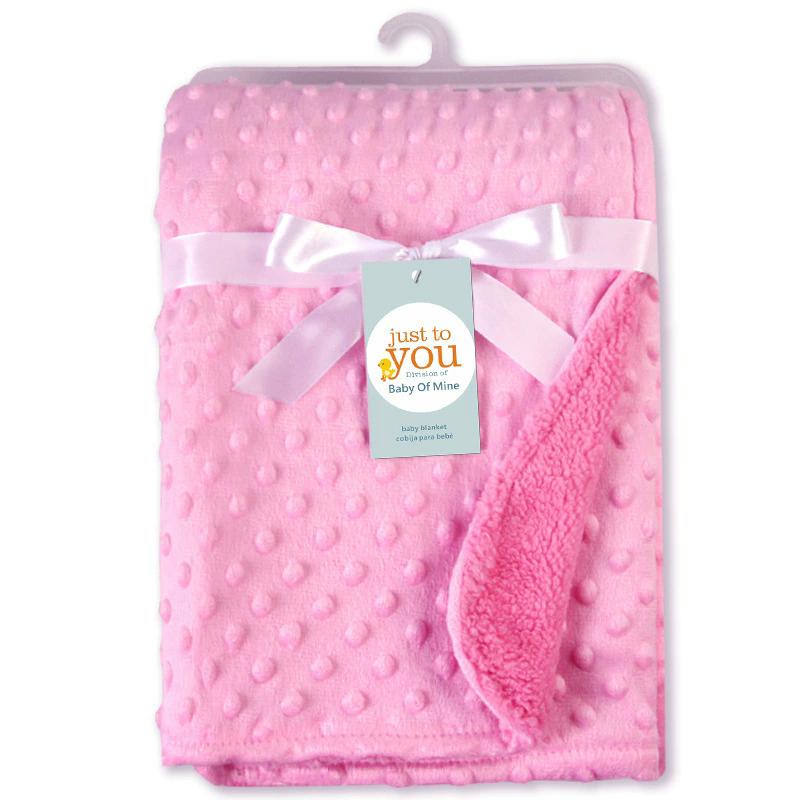 WTEMPO Solid Color Cute Soft Warm Double Layer Blankets Swaddle Bathing Towels In Four Seasons Simple Casual Versatile Bed Blankets