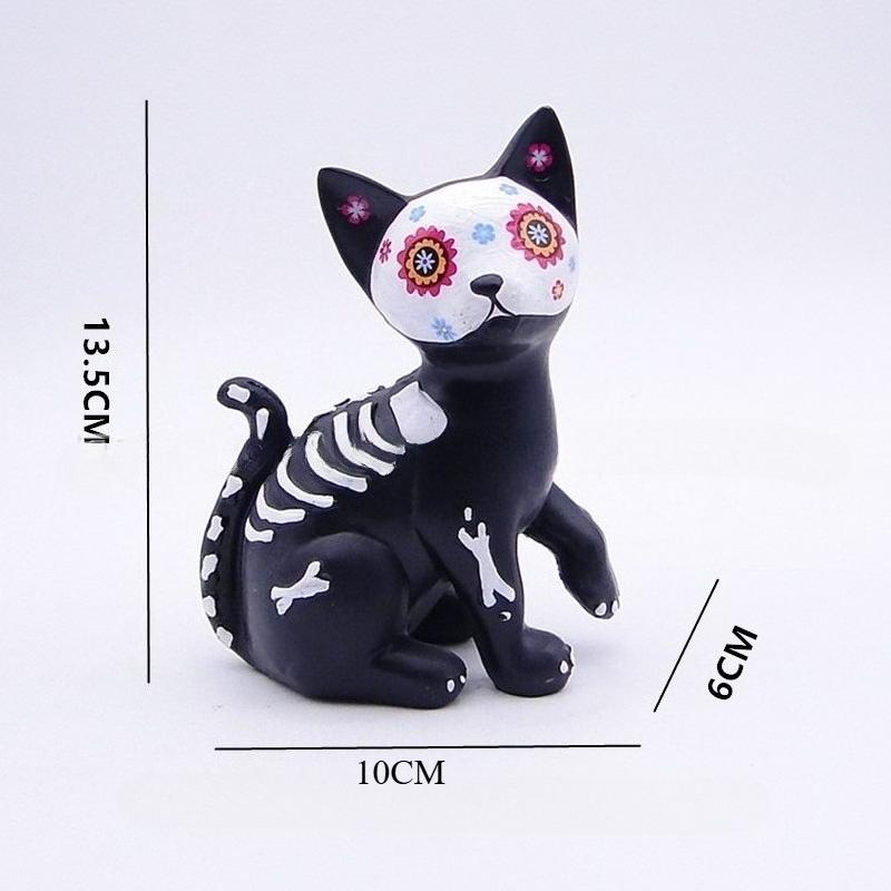 Halloween Resin Crafts Ghost Festival Decorations Cute Little Cats and Dogs Ornaments Day of The Dead Gifts Show Unique Style