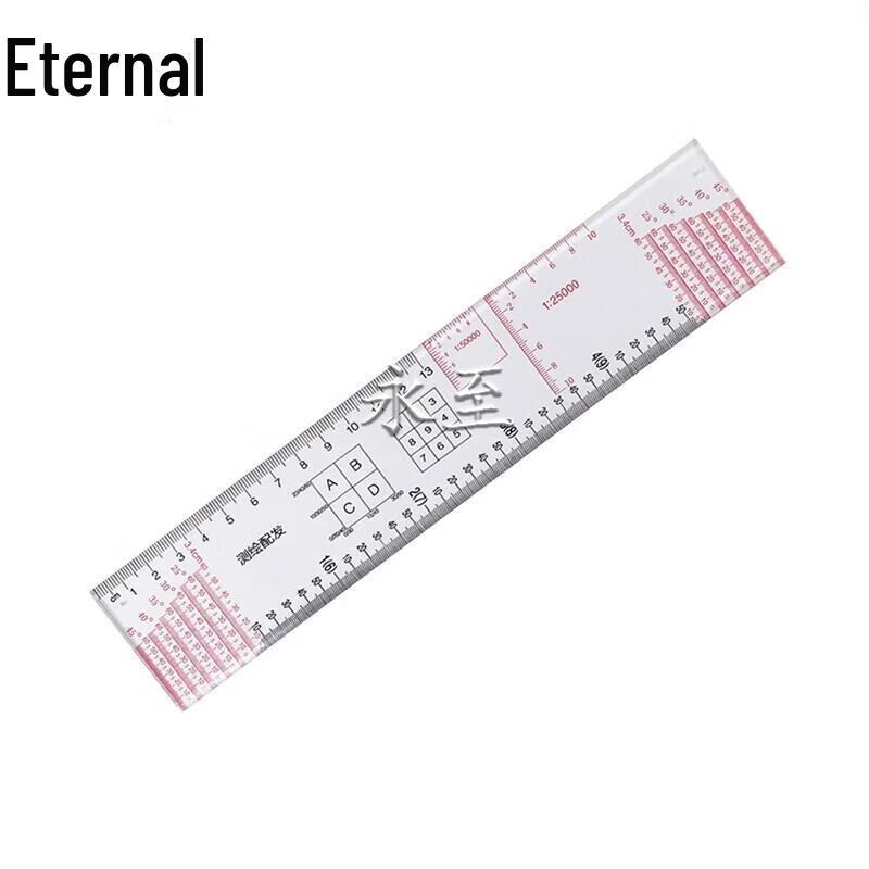 Geographic Coordinate Measurement Map Ruler