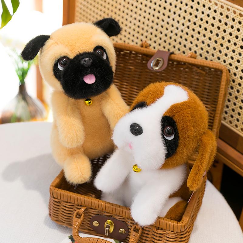Cartoon Bell Neck Ring Famous Dog Plush Toy Children's Erha Sha Pi Dog Doll Beagle Doll Cub Machine
