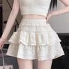 Ballet-Style Patchwork High-Waisted A-Line Midi Skirt - Slimming Spring Fashion for Women