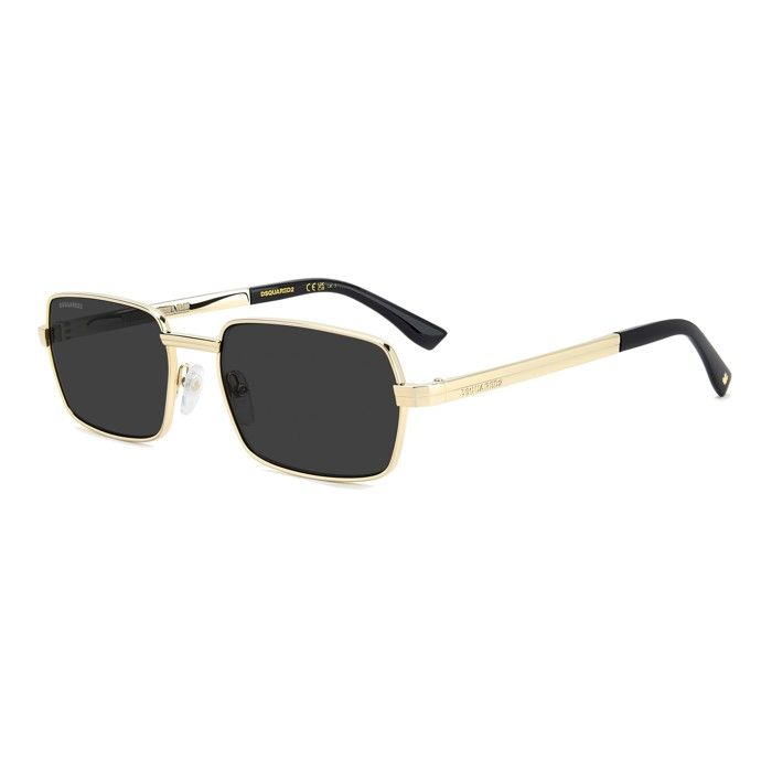 Lunettes de Soleil - DSQUARED² - D2 0192/S - Métal doré - Verres gris - 58/19/145
