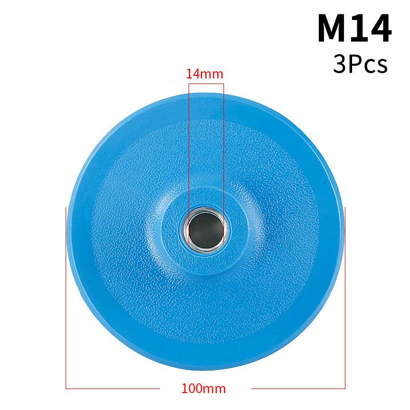 3Pcs Polishing Pad Sanding Disc Backing Pad Selfadhesive Disc Angle Grinder Tray M10 M-14 M-16 Thread Polishing Discs Abrasive T