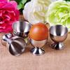 2pcs Stainless Steel Egg Cups Holder Soft Stand for Boiled Tabletop Cup Kitchen Tool Set Round Silver Eggs Cup Holder