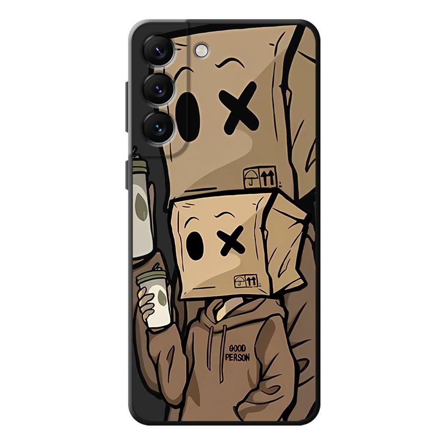

Cartoon Paper Man Pattern Phone Case for Samsung Galaxy S24 Ultra S21 5G S22 Plus S23 Ultra S21 FE S20 S23 FE S21 Silicone TPU Galaxy S24