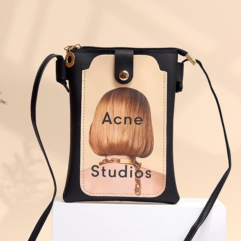 Cute Mobile Phone Bag Female Versatile Small Clear Package Mobile Phone Messenger Mini Small Bag