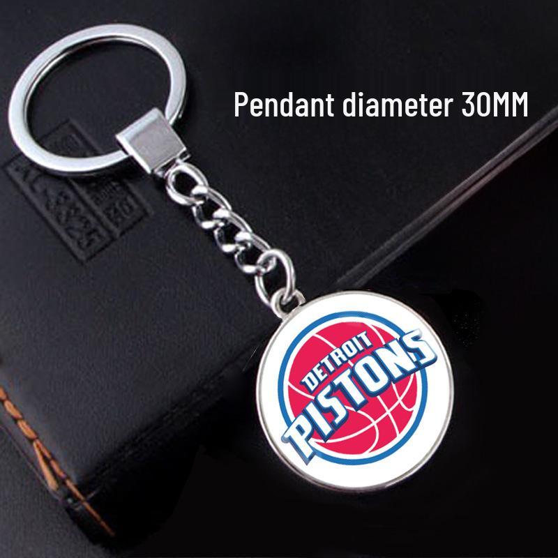 NBA Team Logo Basketball Fan Keychain Pendant