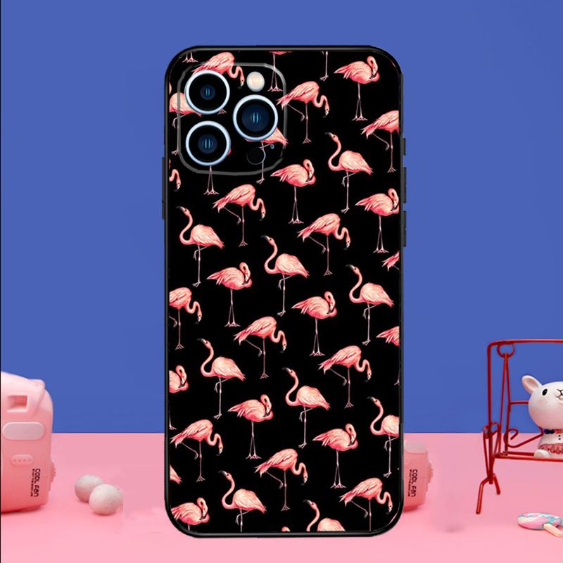 Rosa Roter Flamingo Handyhülle Für iPhone 17 16 15 14 13 11 12 Pro Max Plus 13 12 mini 16e 17 Air Bumper Hülle