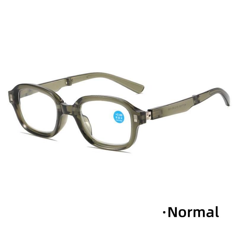 

Unisex Progressive Multifocal Reading Glasses Portable Foldable Women Full Frame Eyewear Blue Blocking Light Eyeglasses +1.0 To +4.0 4.0