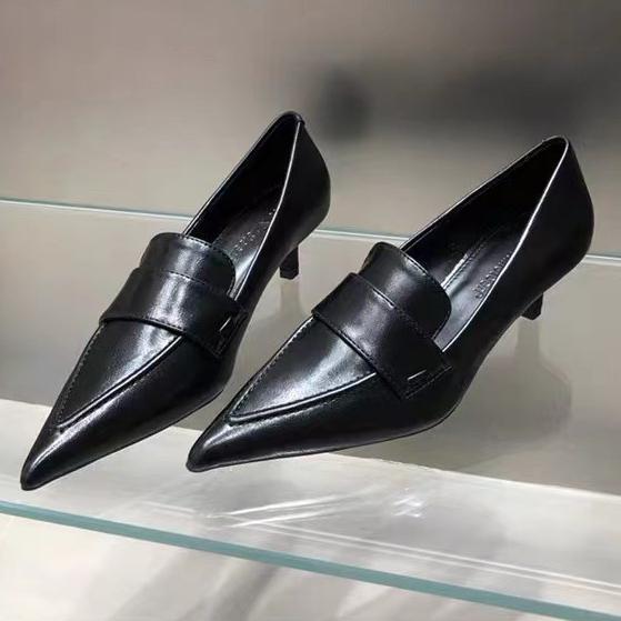 Fashion Women Pumps Fashion Pointed Toe Slip On Ladies Elegant Single Shoes Thin Low Heel Dress Shoes Heeled Sandals Zapatos De Mujer