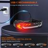 Extractme Bicycle Rear Light Alarm Waterproof Rechargeable Scooter Bike Turn Signal Warning Lamp Auto Brake Light