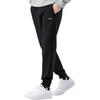 Li Ning Sports Lifestyle Series Solid Color Loose Fit Cuffed Moisture Wicking Breathable Casual Pants Men Pants Black AKLTE51-1