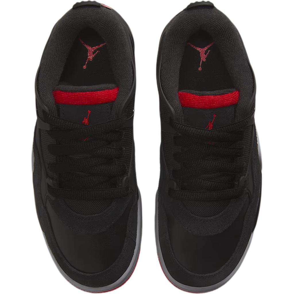 Air Jordan 4 RM GS Bred Kids Sneakers Black Wolf-Grey White FQ7938-061