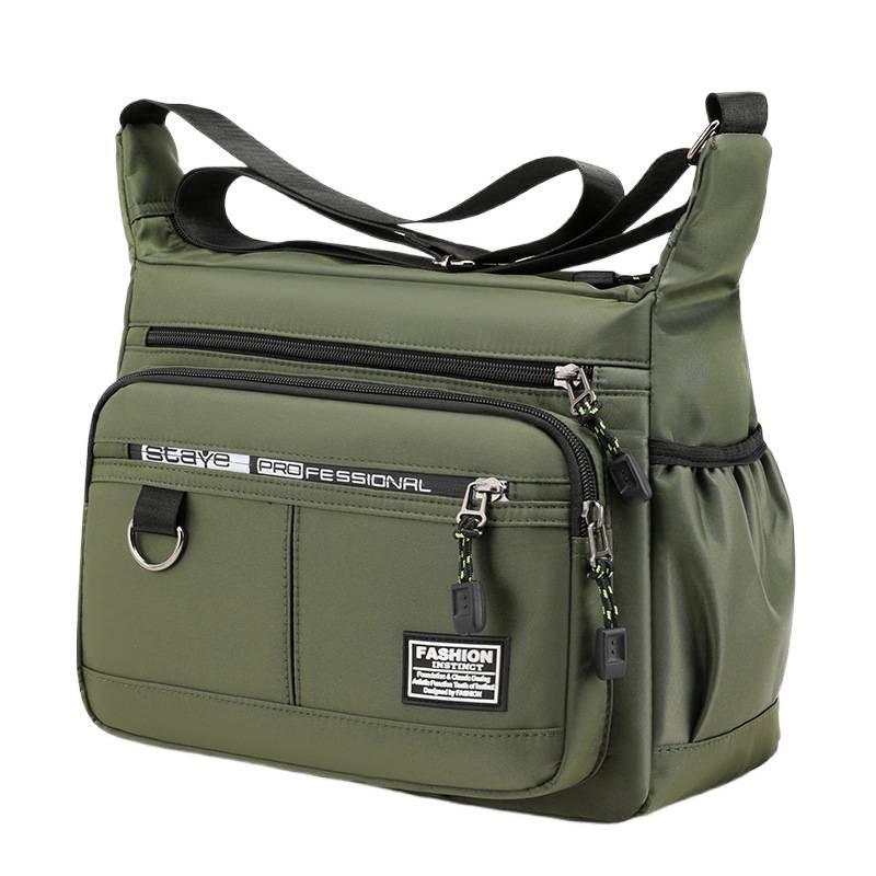 2025 Men's Large Capacity Wear-Resistant Multi-Pocket Shoulder and Messenger Backpack