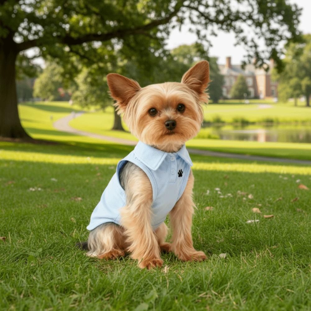 Casual Style Breathable Pet Dog Shirt Solid Color Two-legged Dog Short Shirt Thin Material Soft Pet Vest Spring Summer