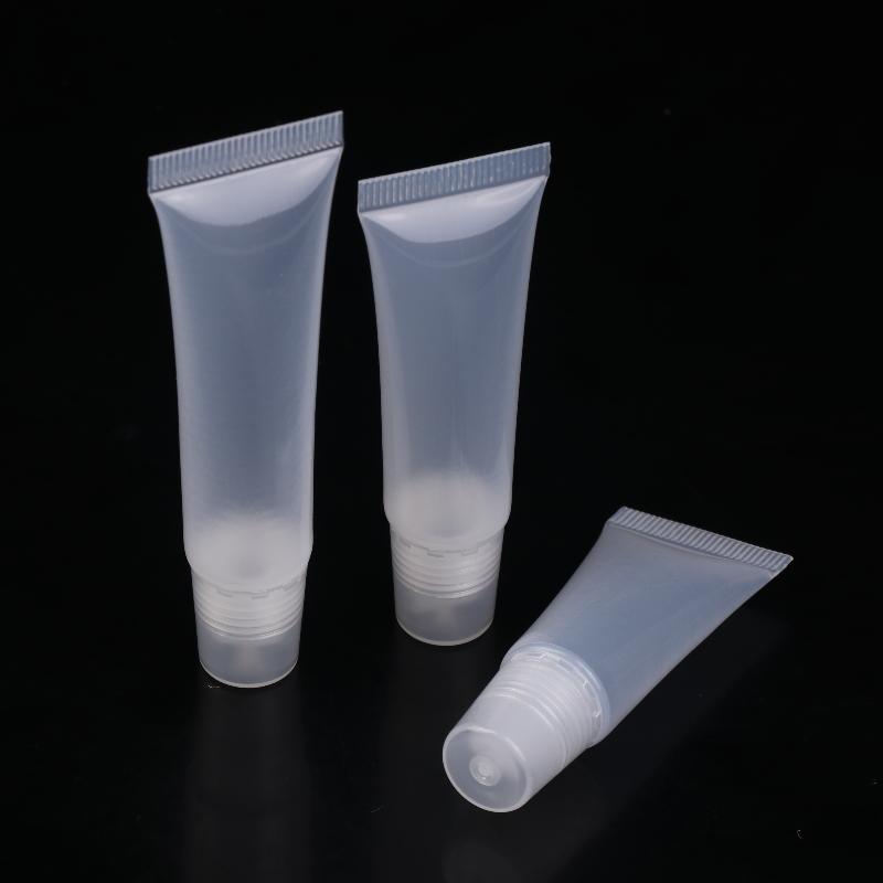 10Pcs 5/10/15Ml Empty Lipstick Tube Lip Balm Soft Tube Makeup Squeeze Clear Lip Gloss Container