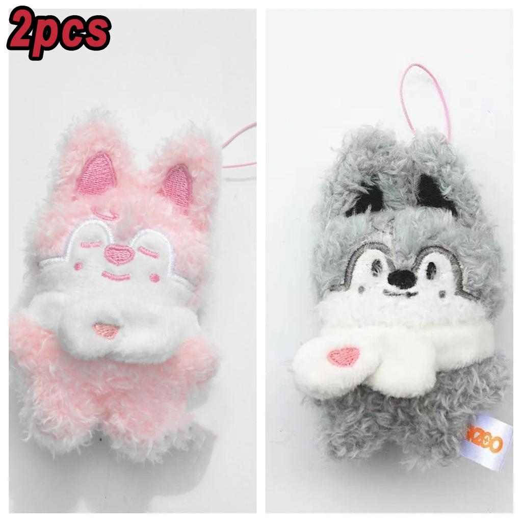 .*New Styles Mini Straykids Keychain Plush Doll Pendant FM Doll Creative Doll Bag Pendant Children's Fans Cute Gift