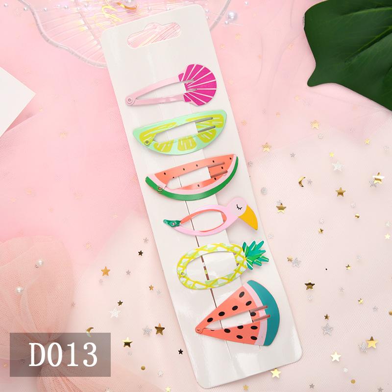 Kawaii Cartoon Fruit BB Clip Baby Children Hair Clips Bobby Pin Barrettes Accessories For Girls Kids Hairpins Hairgrip Headdress