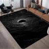 Cosmic Black Hole Pattern Area Rug Spiral Galaxy Design Soft Non-slip Carpet Living Room Bedroom Hallway Decor Mat