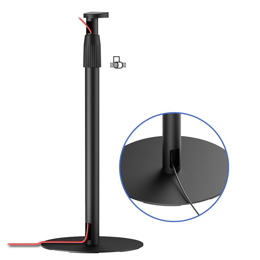 Sonos Era 100 300 Adjustable LogiLink Speaker Stand, Metal, Black