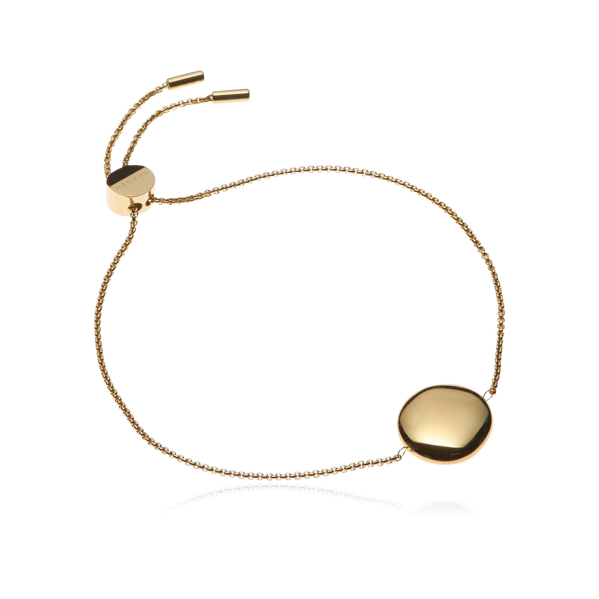 

Gold Tone Stainless Steel Chain SKJ1775710 [Skagen] Women s Bracelet,