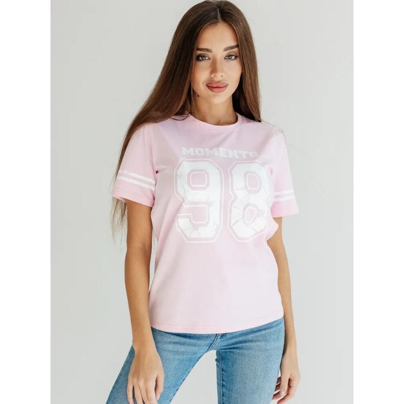 Summer Ladies T-Shirt Sports Style Short-Sleeved Y2k 2000s Fashion Casual Oversized Ladies Clothing